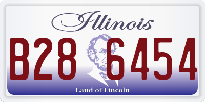 IL license plate B286454