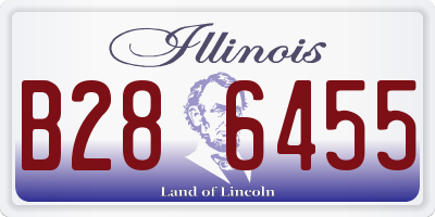 IL license plate B286455