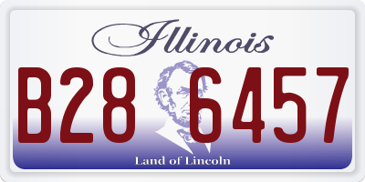 IL license plate B286457