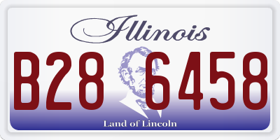 IL license plate B286458