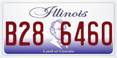 IL license plate B286460