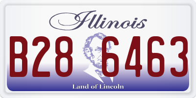 IL license plate B286463