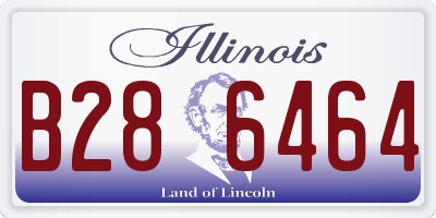 IL license plate B286464