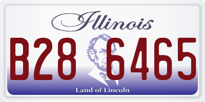 IL license plate B286465