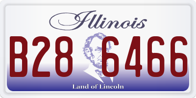 IL license plate B286466