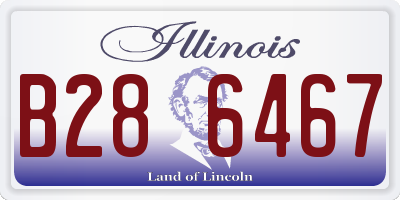 IL license plate B286467