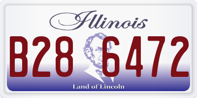 IL license plate B286472