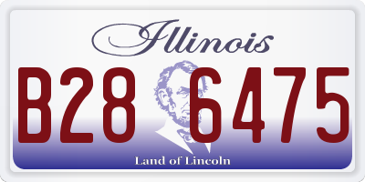 IL license plate B286475