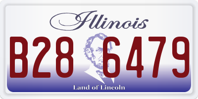 IL license plate B286479