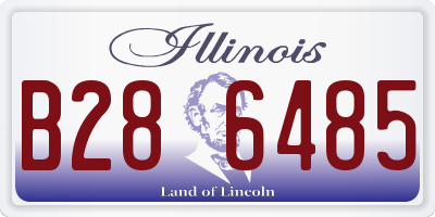 IL license plate B286485