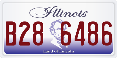 IL license plate B286486