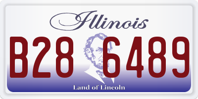IL license plate B286489