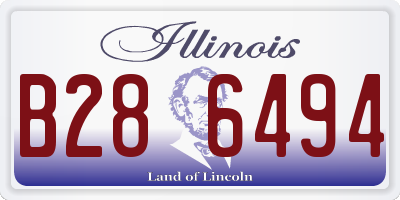 IL license plate B286494