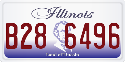 IL license plate B286496