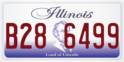 IL license plate B286499