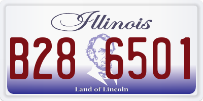 IL license plate B286501