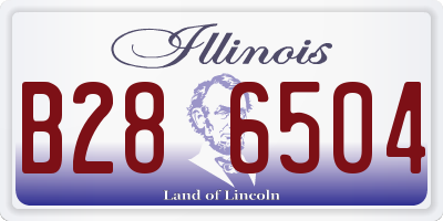 IL license plate B286504
