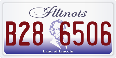 IL license plate B286506