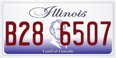IL license plate B286507
