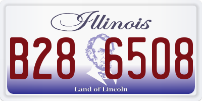 IL license plate B286508