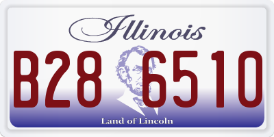 IL license plate B286510