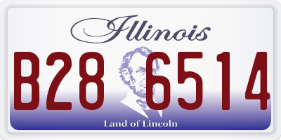 IL license plate B286514