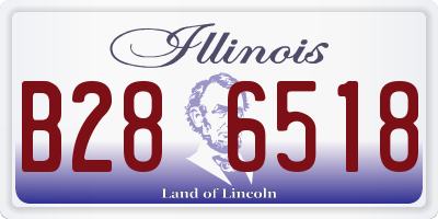 IL license plate B286518