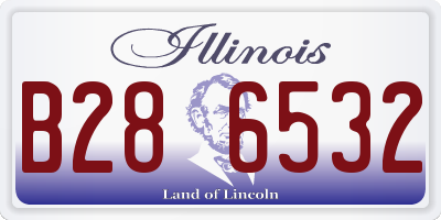 IL license plate B286532