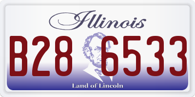 IL license plate B286533