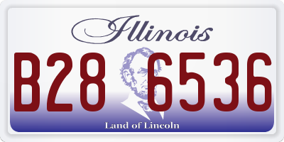 IL license plate B286536