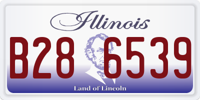 IL license plate B286539
