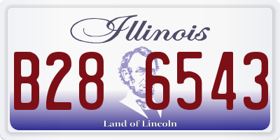 IL license plate B286543