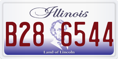 IL license plate B286544