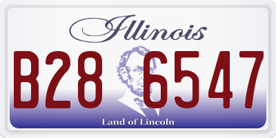 IL license plate B286547