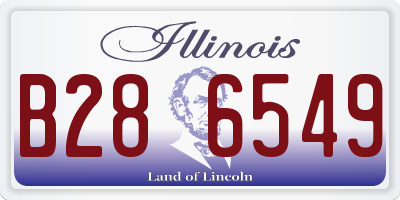 IL license plate B286549