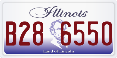 IL license plate B286550