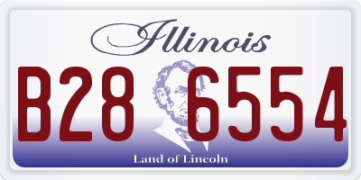 IL license plate B286554