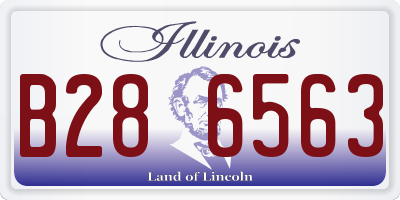 IL license plate B286563