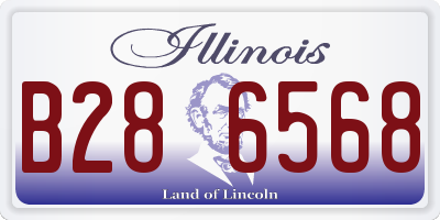 IL license plate B286568