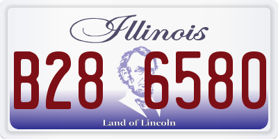 IL license plate B286580