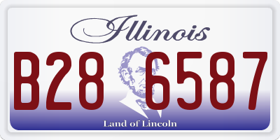 IL license plate B286587
