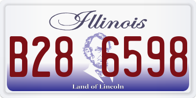 IL license plate B286598