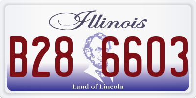 IL license plate B286603
