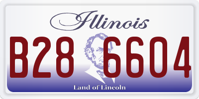 IL license plate B286604