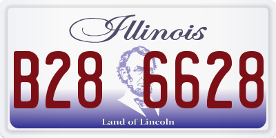 IL license plate B286628