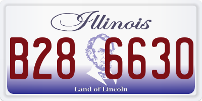 IL license plate B286630