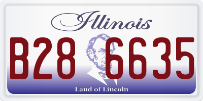 IL license plate B286635