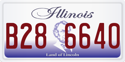 IL license plate B286640