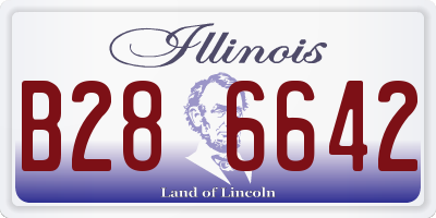 IL license plate B286642