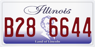 IL license plate B286644